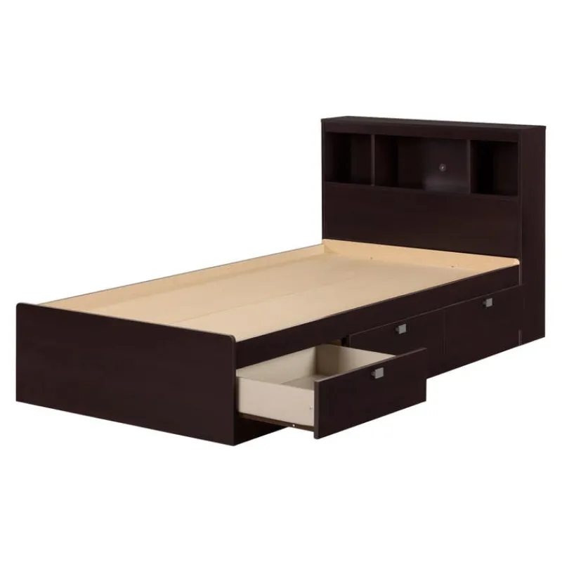Meubles South Shore Twin Bed with 3-Drawer Storage and Headboard (39") - South Shore