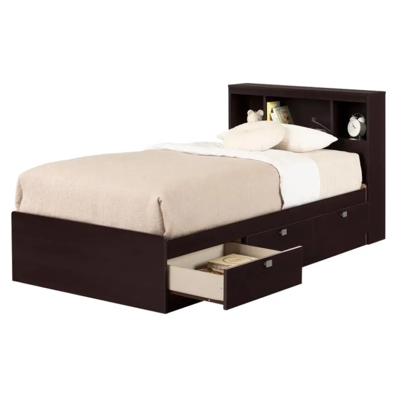 Meubles South Shore Twin Bed with 3-Drawer Storage and Headboard (39") - South Shore