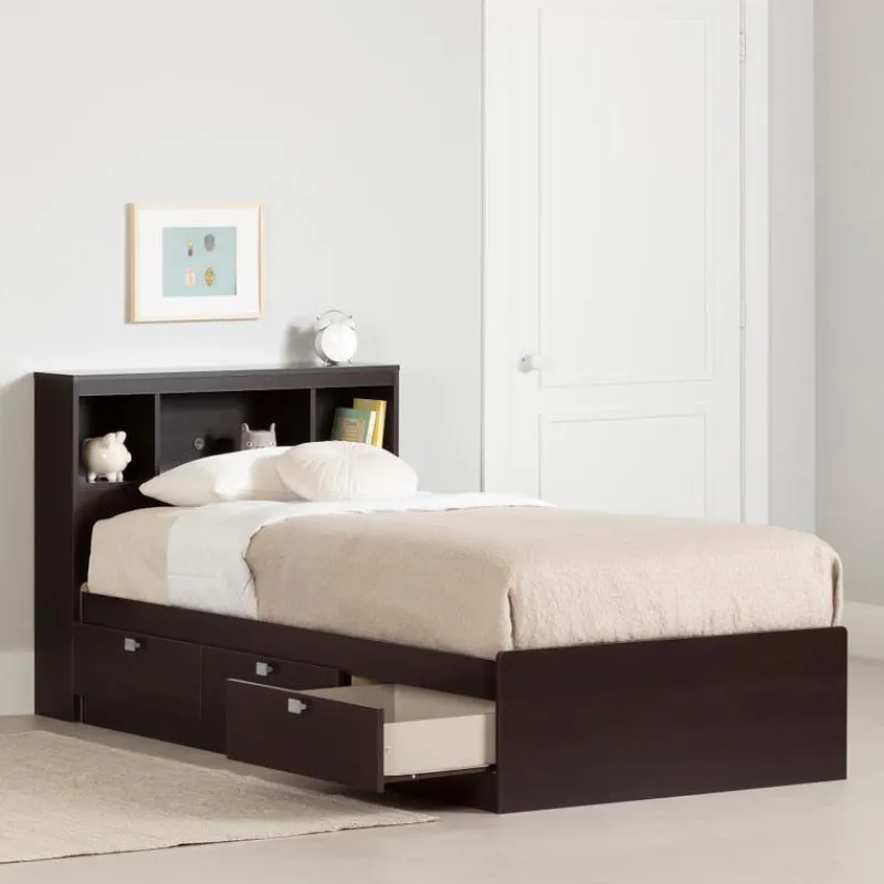 Meubles South Shore Twin Bed with 3-Drawer Storage and Headboard (39") - South Shore