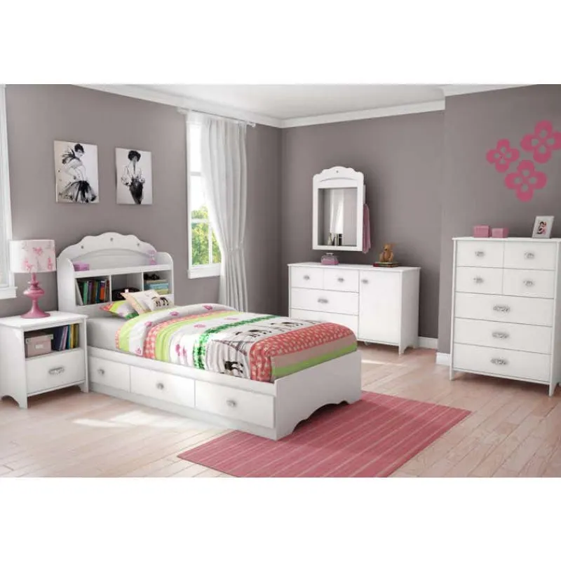 Meubles South Shore Twin Bed with 3-Drawer Storage and Headboard (39") - South Shore