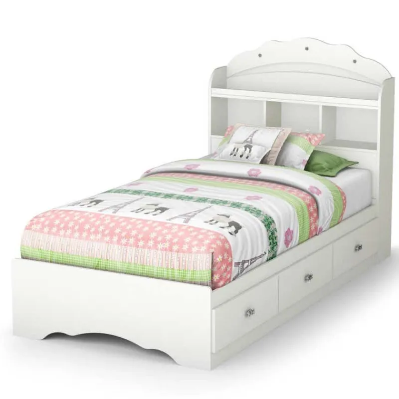 Meubles South Shore Twin Bed with 3-Drawer Storage and Headboard (39") - South Shore