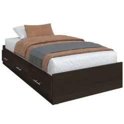 SUA-V Twin Bed with 3-Drawer Storage, Headboard and Dresser (39")