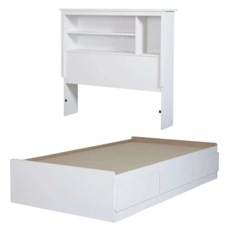 Meubles South Shore Twin Bed with 3-Drawer Storage and Headboard (39") - South Shore