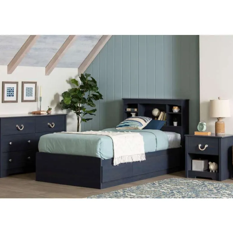 Meubles South Shore Twin Bed with 3-Drawer Storage and Headboard (39") - South Shore