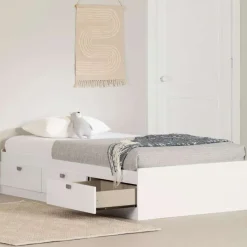 Meubles South Shore Twin Bed with 3-Drawer Storage (39'') - South Shore