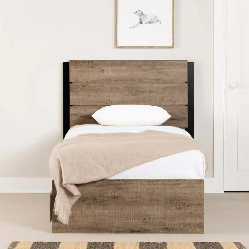 Meubles South Shore Twin Bed with 3-Drawer Storage and Headboard (39") - South Shore