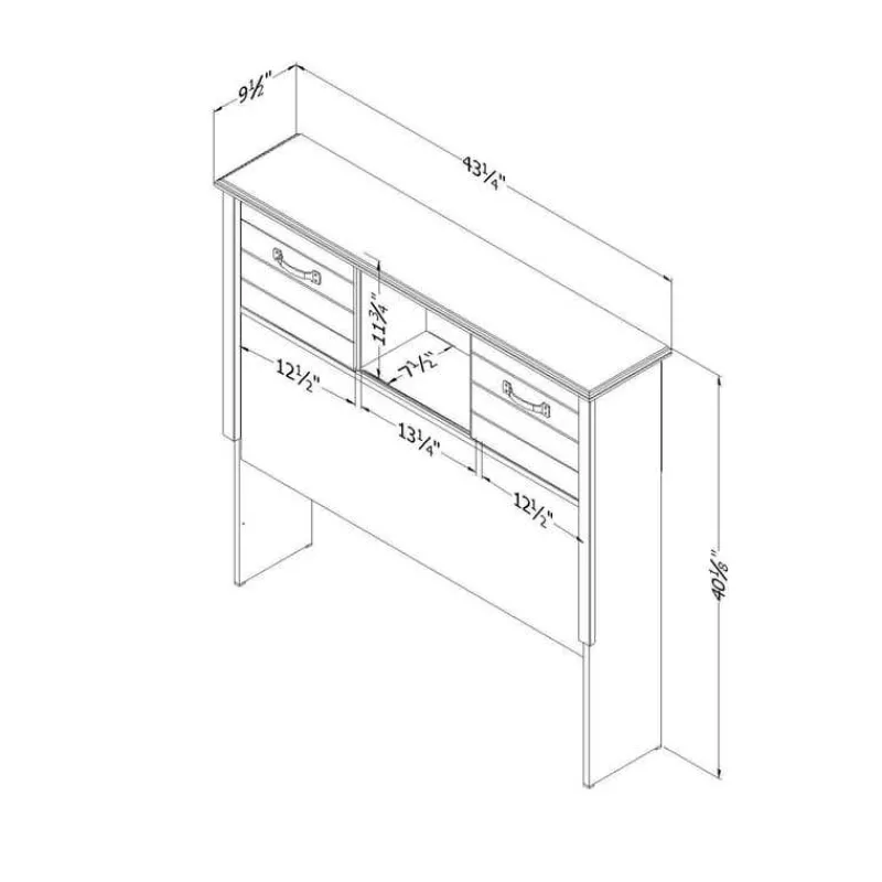 Meubles South Shore Twin Bookcase Headboard (39'') - South Shore