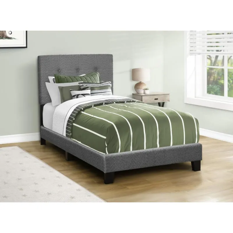 Monarch Twin Fabric Bed with Headboard (39")