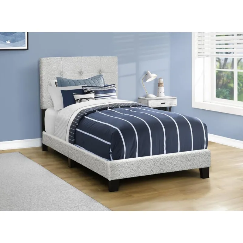 Monarch Twin Fabric Bed with Headboard (39")