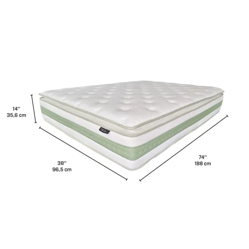 Twin Medium-Firm Hybrid Mattress-in-a-Box - 39"