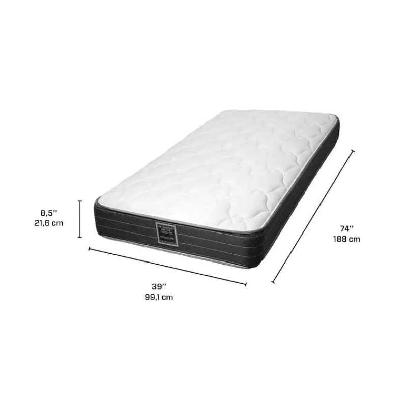 Dreamstar Twin Medium-FirmMattress with Springs - 39"