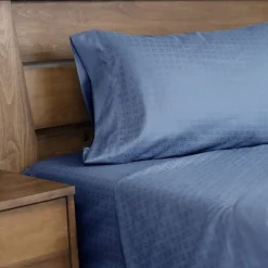 Twin Microfibre Bed Sheet Set - Blue