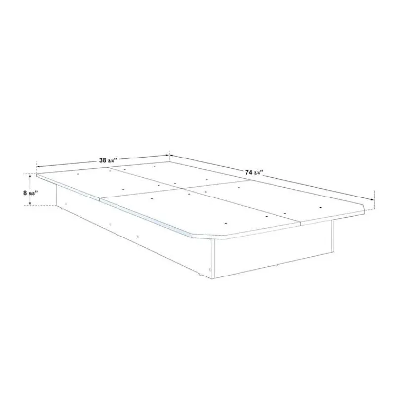 SUA-V Twin Platform Bed (39")