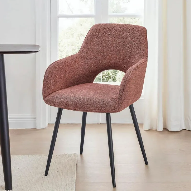 Upholstered Chairs (Set of 2) - Rust