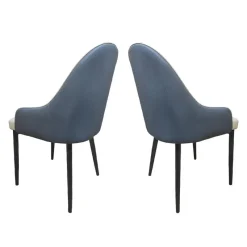 Upholstered Chairs (Set of 2) - and Blue-Grey