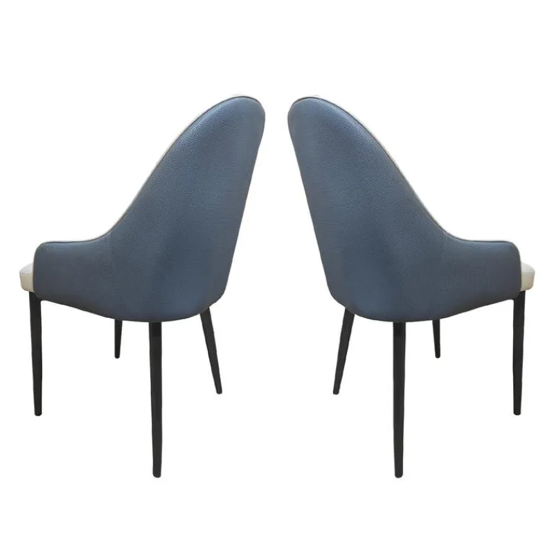 Upholstered Chairs (Set of 2) - and Blue-Grey