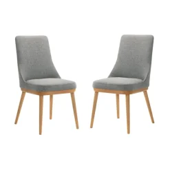 Upholstered Chairs (Set of 2) - Grey