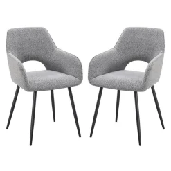 Upholstered Chairs (Set of 2) - Grey