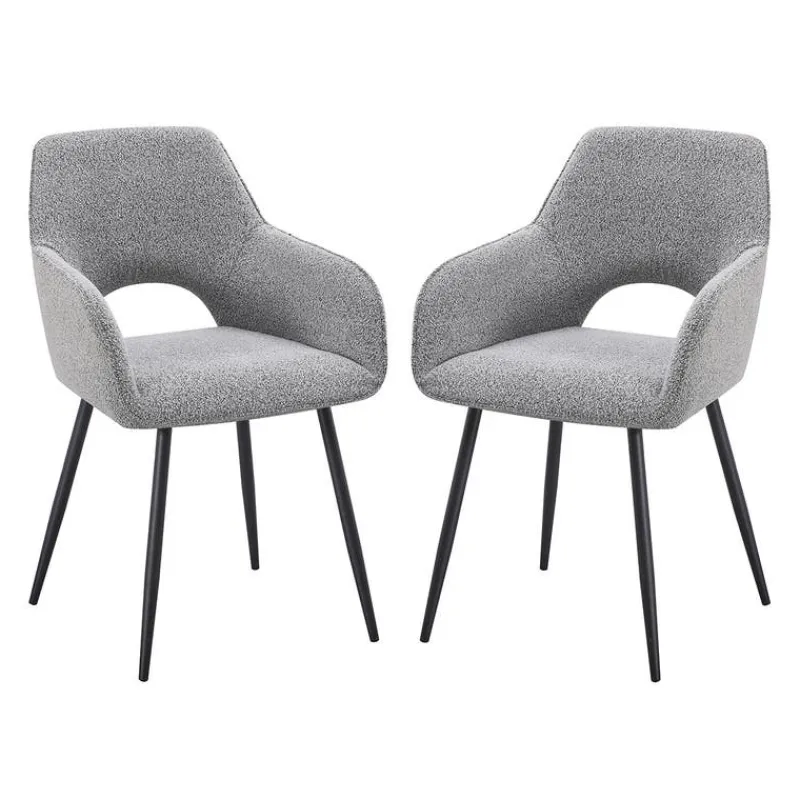 Upholstered Chairs (Set of 2) - Grey
