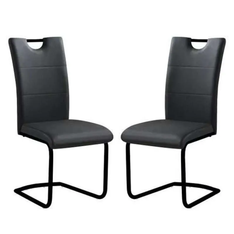 Upholstered Chairs (Set of 2) - Black