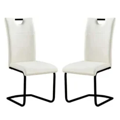 Upholstered Chairs (Set of 2) - White