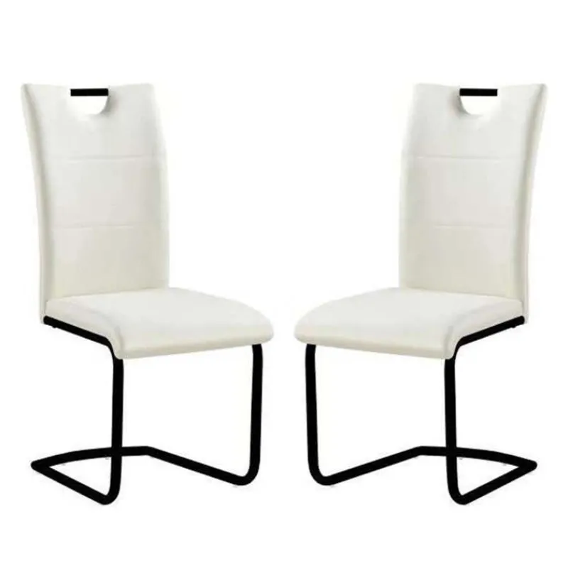 Upholstered Chairs (Set of 2) - White