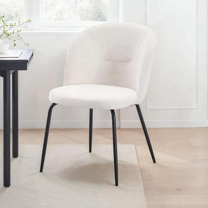 Upholstered Chairs (Set of 2) - Cream