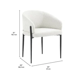 Upholstered Chairs (Set of 2) - White