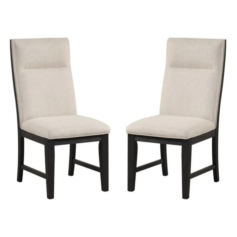 Upholstered Chairs (Set of 2) - Cream