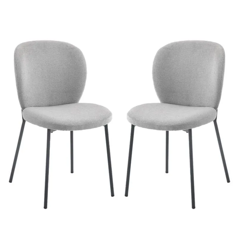 Upholstered Chairs (Set of 2) - Grey
