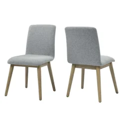 Upholstered Chairs (Set of 2) - Grey