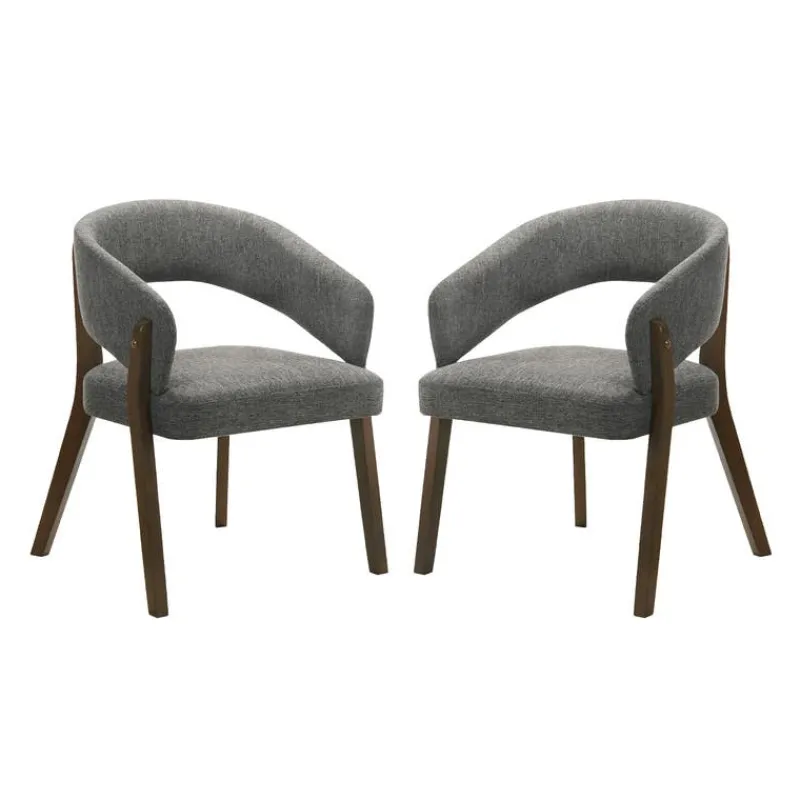 Upholstered Chairs (Set of 2) - Grey