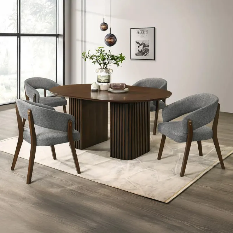 Upholstered Chairs (Set of 2) - Grey