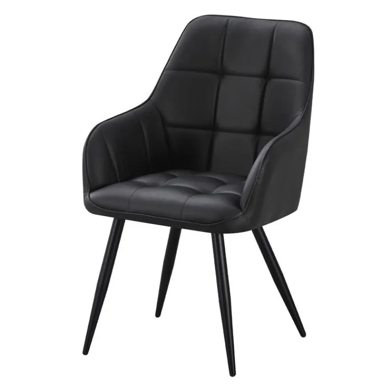 Upholstered Chairs with Armrests (Set of 2) -