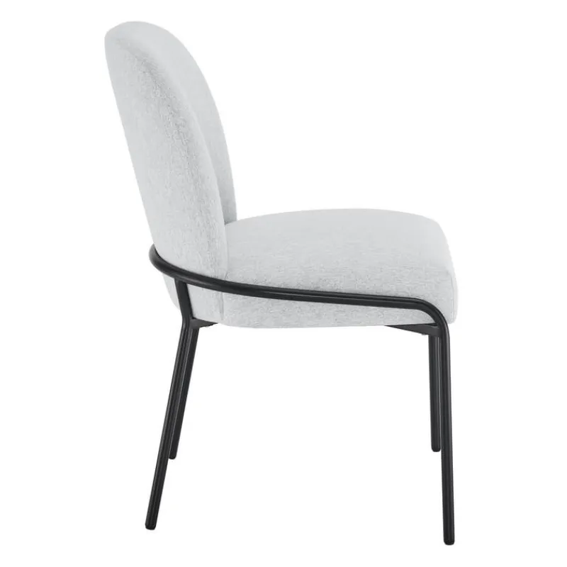Upholstered Chairs with Tubular Metallic Accent (Set of 2) - Grey