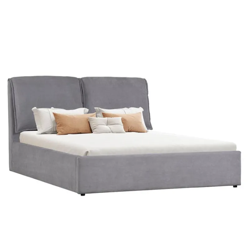 Upholstered King Bed with Headboard (78'')