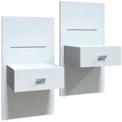 SUA-V Wall Units with 2 Integrated Nightstands for Queen Beds (60")
