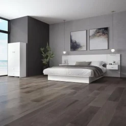 SUA-V Wall Units with 2 Integrated Nightstands for Queen Beds (60
