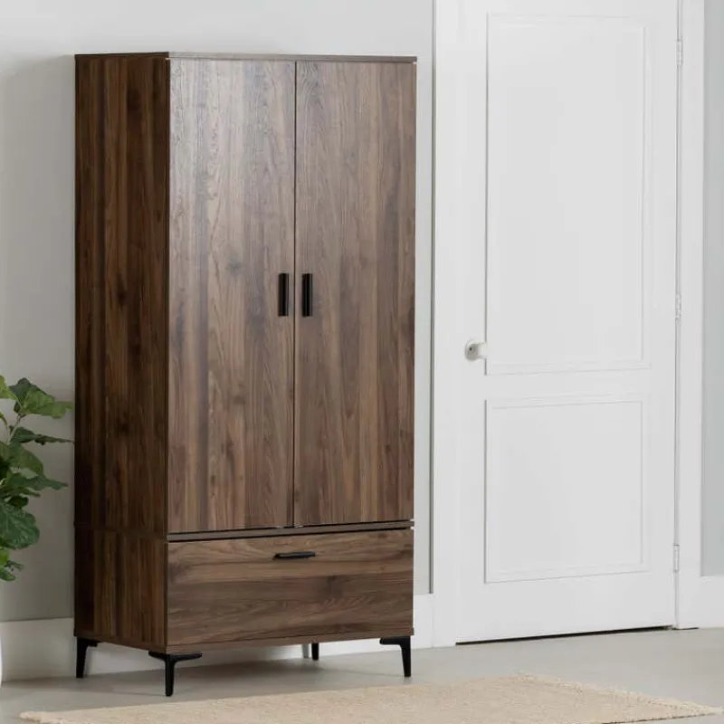 Meubles South Shore Wardrobe with Doors and Drawer - South Shore