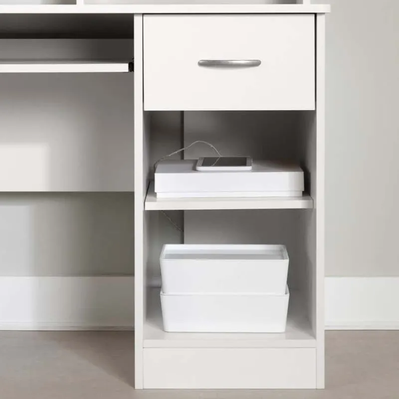 Meubles South Shore Work Desk with Charging Outlet - South Shore