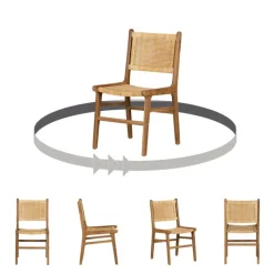 Meubles South Shore Woven Rope Chairs (Set of 2) - Natural