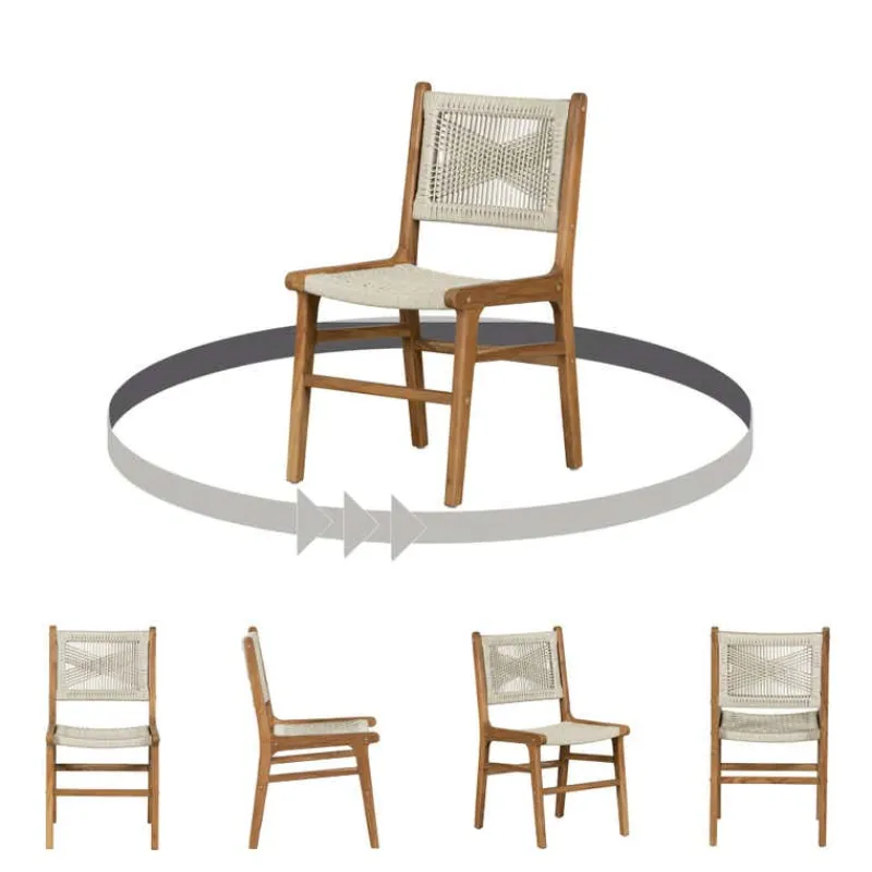Meubles South Shore Woven Rope Chairs (Set of 2) - Cream
