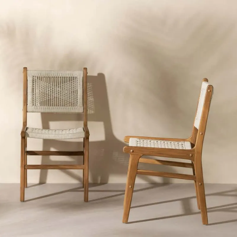 Meubles South Shore Woven Rope Chairs (Set of 2) - Cream