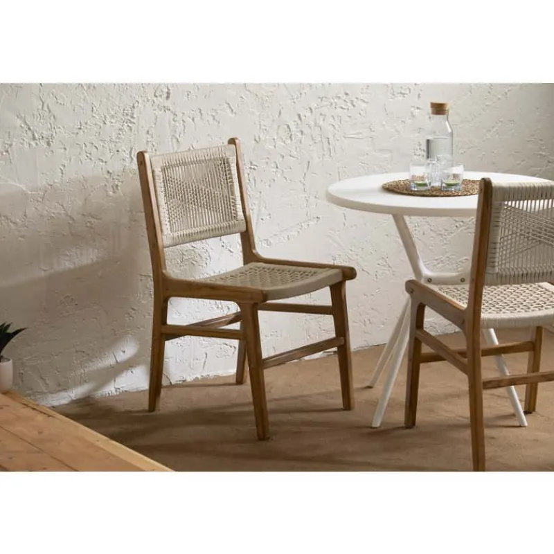 Meubles South Shore Woven Rope Chairs (Set of 2) - Cream
